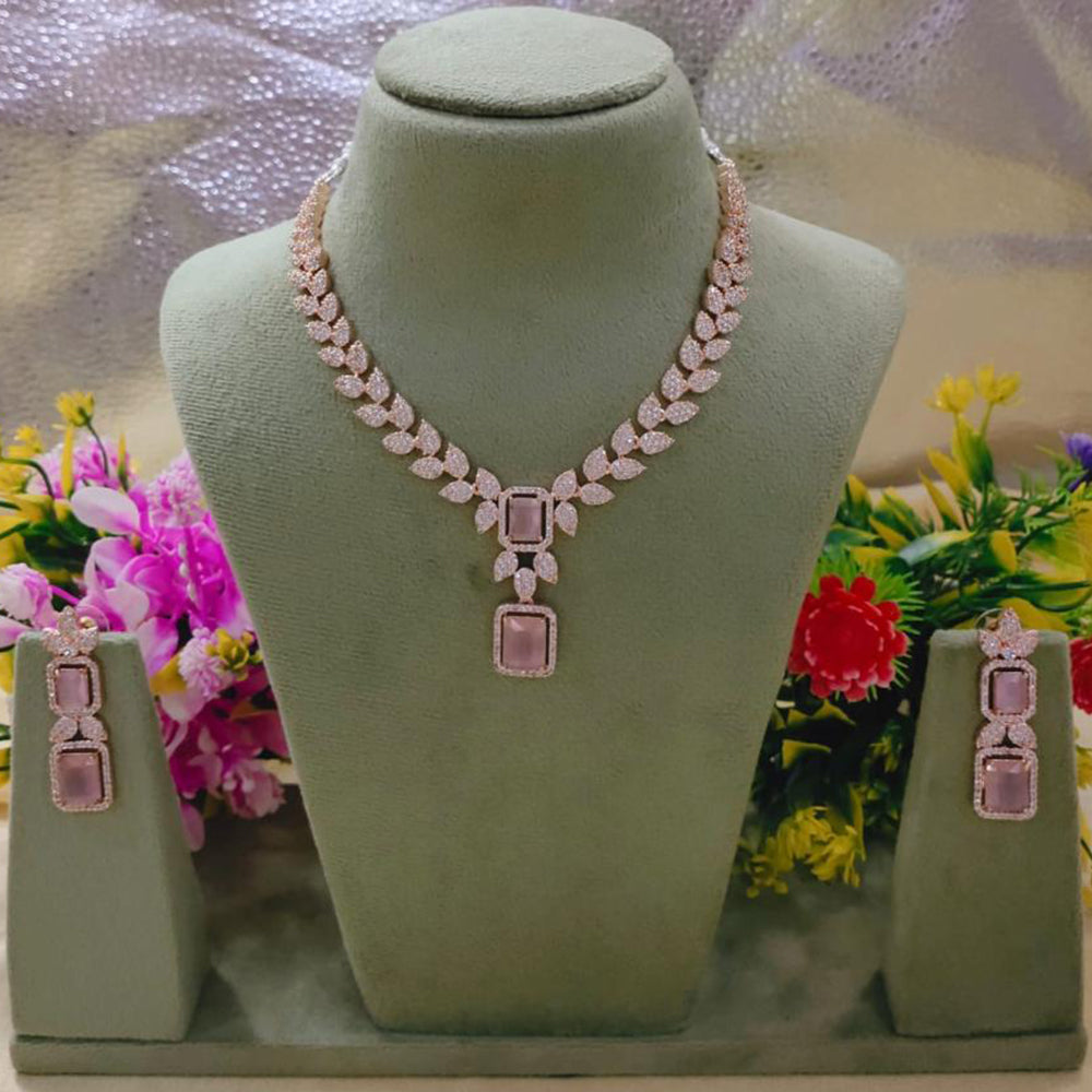 SNERA Necklace Set Stylish American Diamond Jewellery for Every Occasion