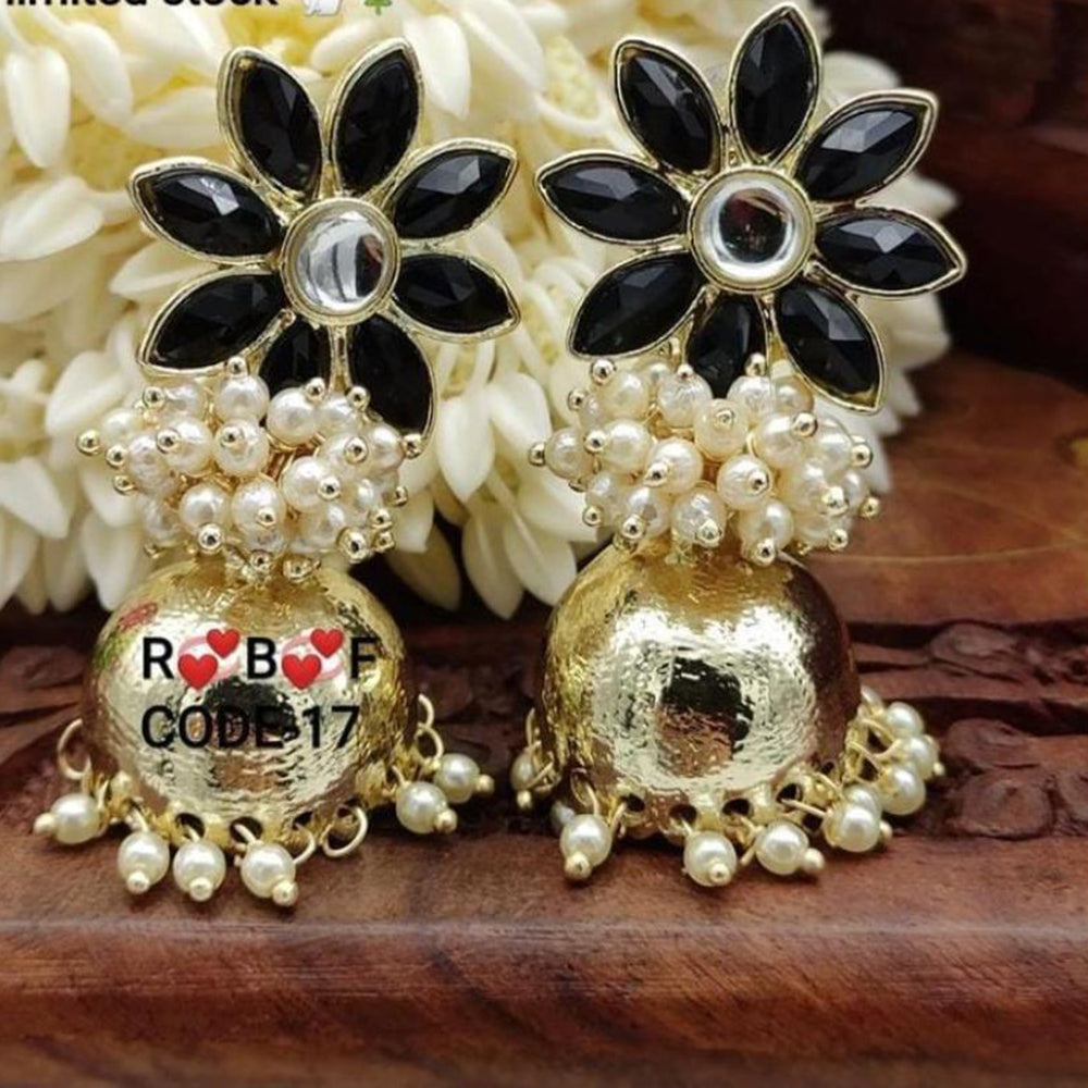 SNERA Traditional Dangler Earrings with Crystal Stones & Pearls