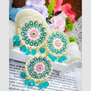 SNERA Ethnic Meenakari Pearl Earrings – Perfect for Weddings, Festivals & Parties