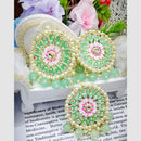 SNERA Ethnic Meenakari Pearl Earrings – Perfect for Weddings, Festivals & Parties
