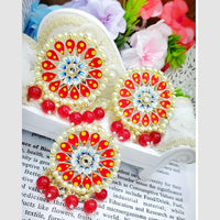 SNERA Ethnic Meenakari Pearl Earrings – Perfect for Weddings, Festivals & Parties