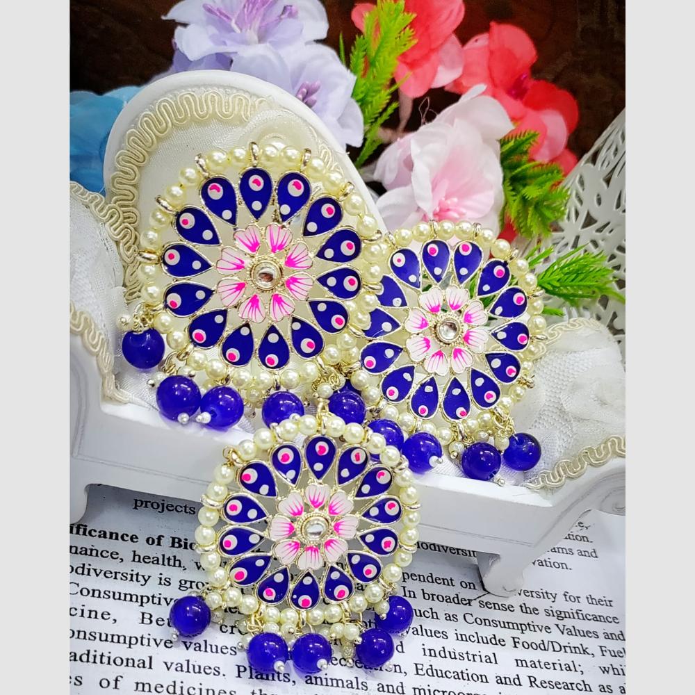 SNERA Ethnic Meenakari Pearl Earrings – Perfect for Weddings, Festivals & Parties