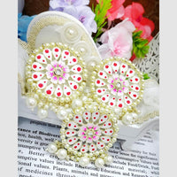 SNERA Ethnic Meenakari Pearl Earrings – Perfect for Weddings, Festivals & Parties