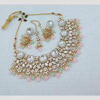 SNERA Designer Kundan Pearl And Beads Necklace Set