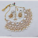 SNERA Designer Kundan Pearl And Beads Necklace Set