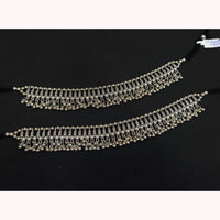 SNERA Traditional Oxidized Silver Ghungroo Payal Set Jewellery for Navratri
