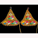 SNERA Vibrant Traditional Embroidered Hand Harness with Mirrors For Navratri 