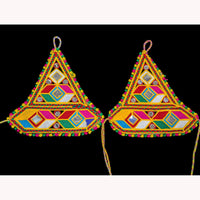 SNERA Vibrant Traditional Embroidered Hand Harness with Mirrors For Navratri 