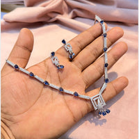 SNERA Graceful American Diamond Necklace Set