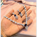 SNERA Graceful American Diamond Necklace Set