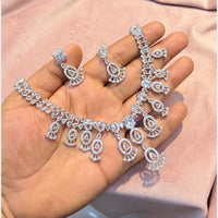 SNERA Graceful American Diamond Necklace Set