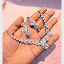 SNERA Graceful American Diamond Necklace Set