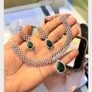 SNERA Graceful American Diamond Necklace Set