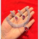 SNERA Graceful American Diamond Necklace Set