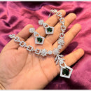 SNERA Graceful American Diamond Necklace Set