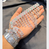 SNERA Graceful American Diamond Necklace Set