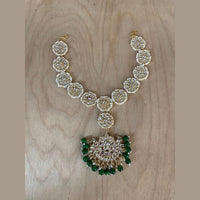 SNERA Royal Kundan Stone Beads Damini Maangtikka