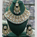 SNERA Kundan Stone And Beads Elegant Necklace Set