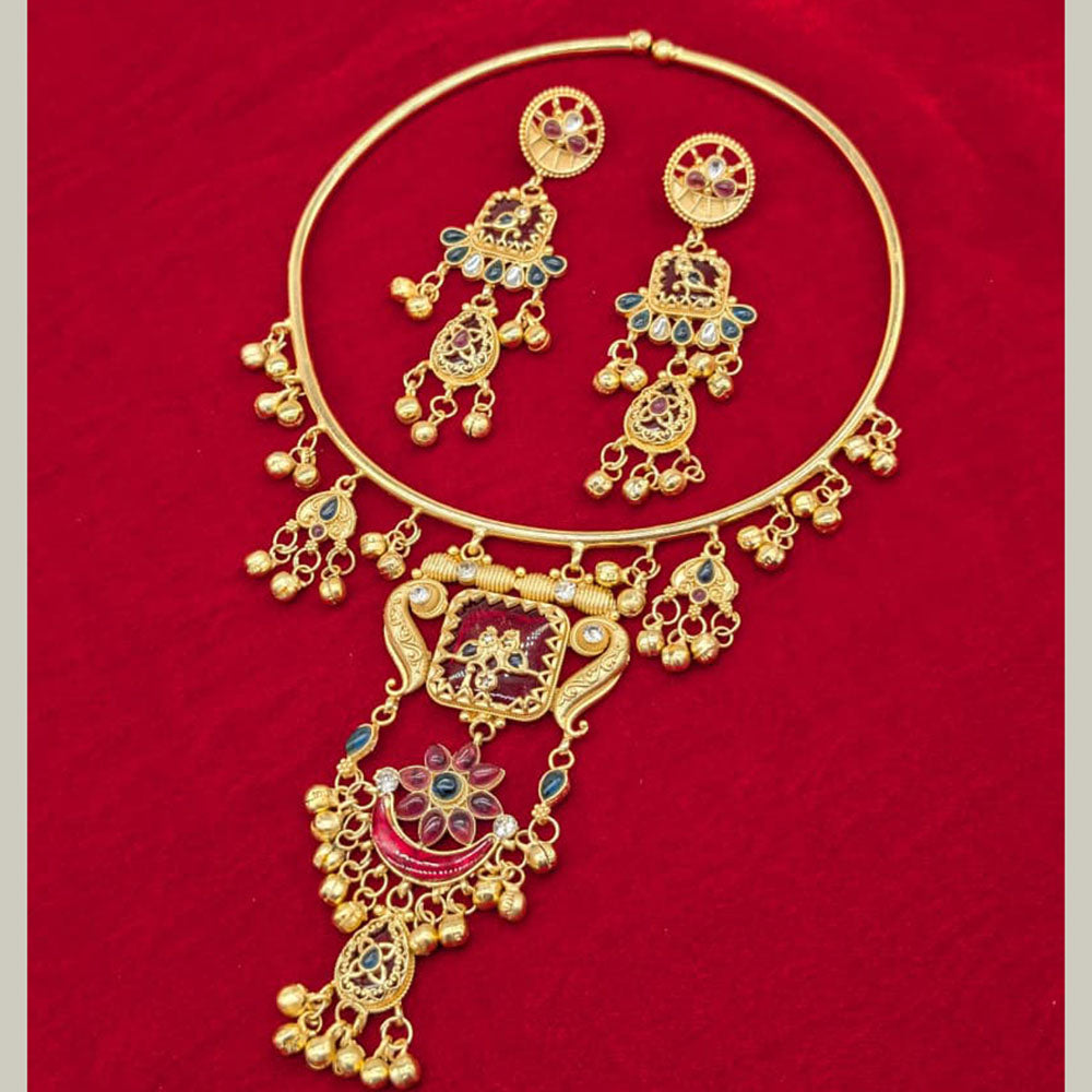 SNERA Graceful Pota Stone And Pearl Necklace Set