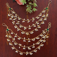 SNERA Fancy Kundan Pearl And Beads Kanchain for Festive Look