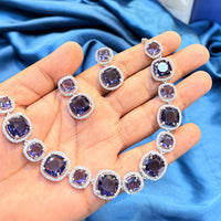 SNERA Designer American Diamond Necklace Set