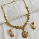 SNERA Traditional Gold Plated Austrian Stone Designer Necklace Set with Earrings