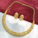 SNERA Traditional Gold Plated Austrian Stone Designer Necklace Set with Earrings