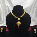 SNERA Traditional Gold Plated Austrian Stone Designer Necklace Set with Earrings