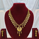 SNERA Traditional Gold Plated Designer Necklace Set with Earrings