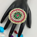 SNERA Kundan & Pearl Designer Ring