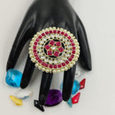 SNERA Kundan & Pearl Designer Ring