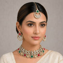SNERA Party Wear Kundan Stone Choker Necklace Set