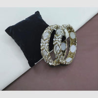 SNERA Elegant Crystal Stone and Austrian Stone Designer Bangles Set
