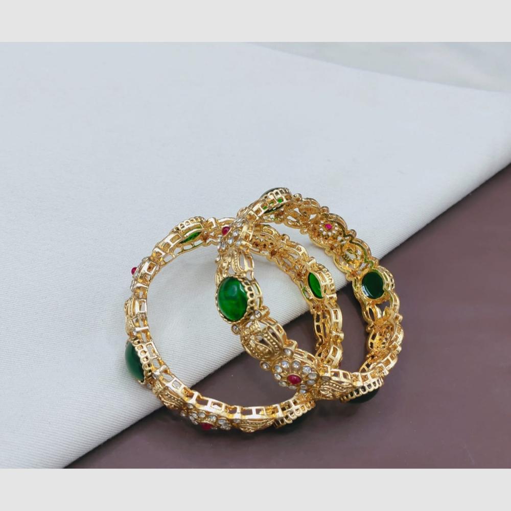 SNERA Elegant  Pota Stone  Designer  Bangles Set