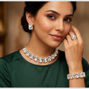 SNERA Classic Grace Crystal Stone Choker Necklace Set