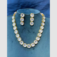 SNERA Gold Plated Polki Kundan Meenakari Necklace Set