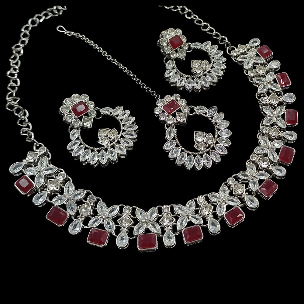 SNERA Sparkling Crytsal Stone Necklace Set