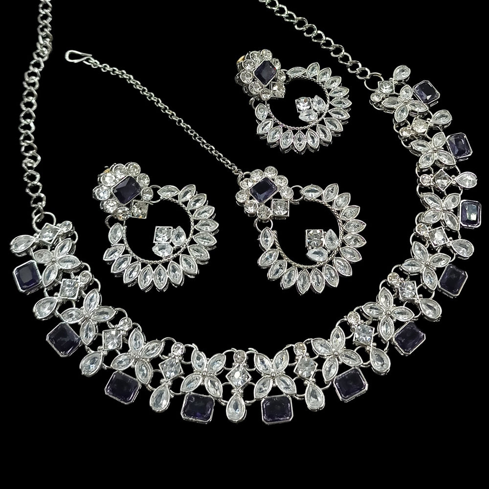 SNERA Sparkling Crytsal Stone Necklace Set