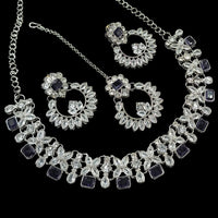 SNERA Sparkling Crytsal Stone Necklace Set