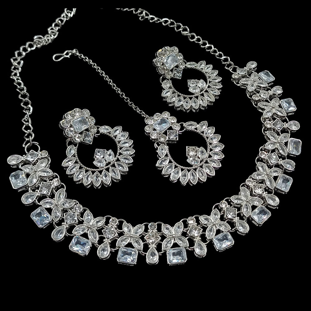 SNERA Sparkling Crytsal Stone Necklace Set