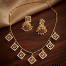 SNERA Elegant Crystal Stone And Pearl Necklace Set Women
