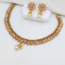 SNERA Elegant Crystal Stone And Pearl Necklace Set Women