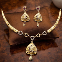 SNERA Trendy Austrian Stone Necklace Set With Earrings