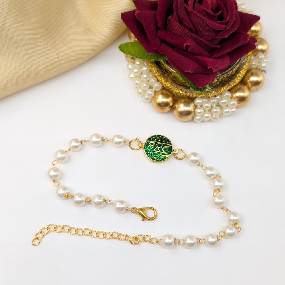 SNERA Designer Meenakari And Pearl Rakhi for Raksha Bandhan