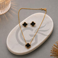 SNERA Designer Clover Necklace Set for Women