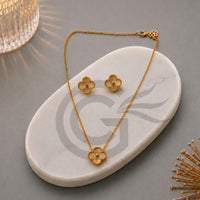 SNERA Designer Clover Necklace Set for Women