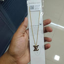 SNERA Gold Tone Designer Necklace for Women
