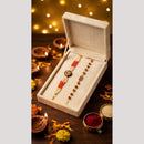 SNERA Designer Meenakari And Pearl Rakhi for Bhaiya Bhabhi