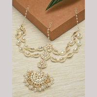 SNERA Kundan Stone And Pearl Designer Hair Accessories