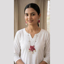 SNERA Mirror And Shell Embellished Ethnic Necklace Set